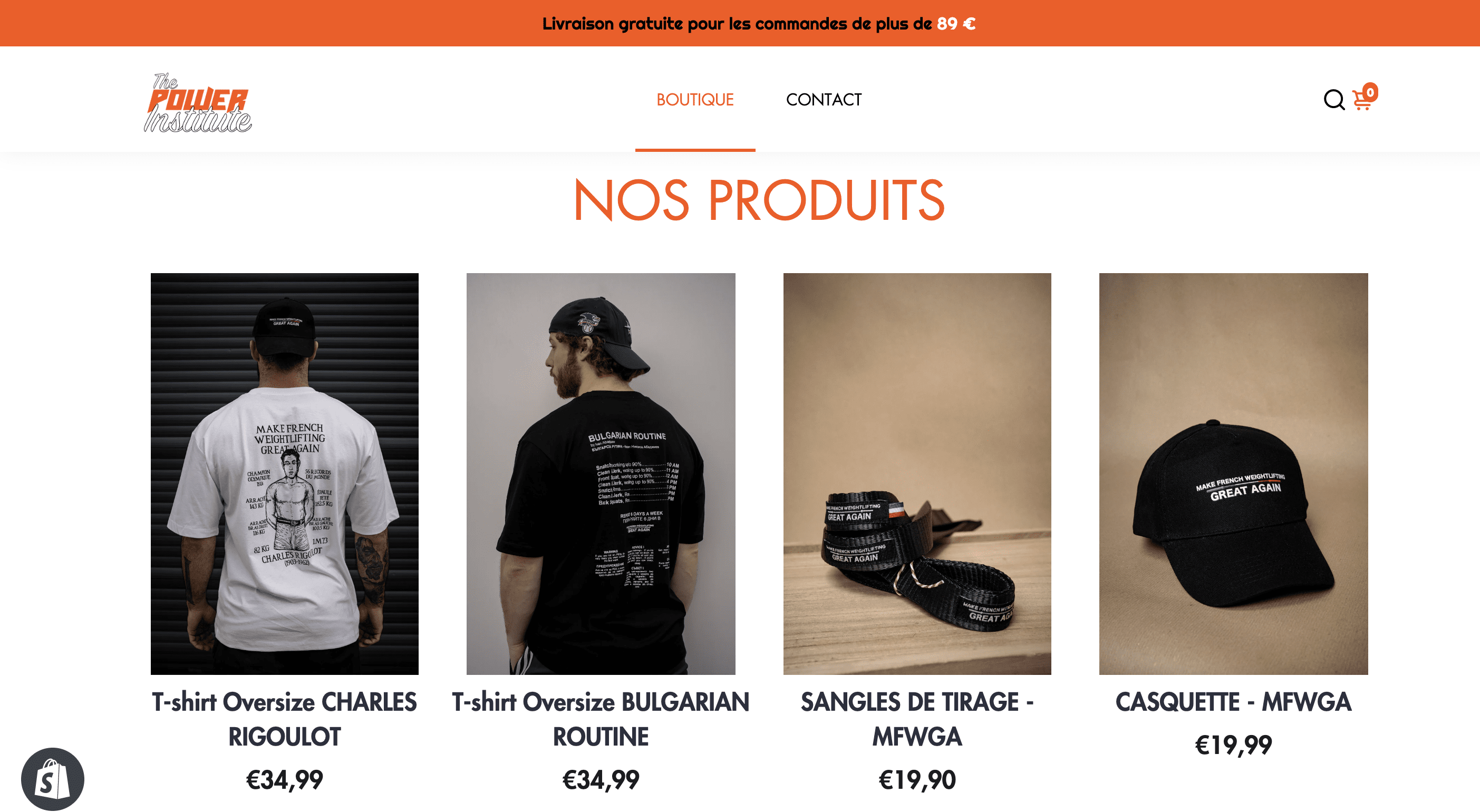 Nouvelle Boutique The Power Institute